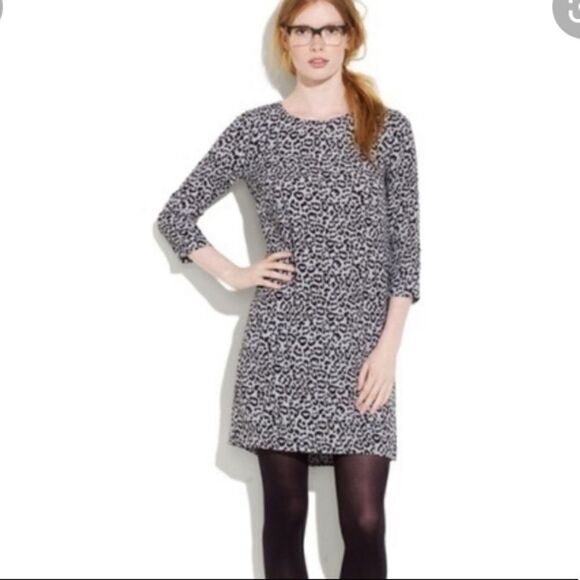 Madewell Broadway & Broome leaopard print shift dress xs - Picture 1 of 7